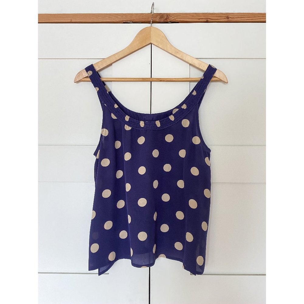 Madewell 100% Silk Polka Dot Tank